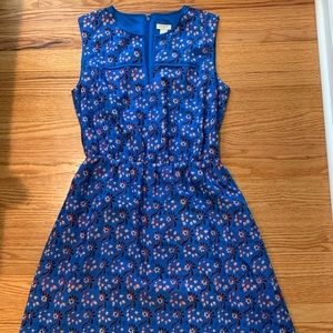 J crew sleeveless paisley floral dress